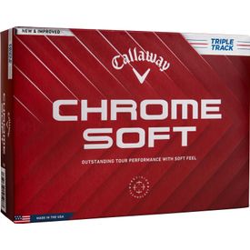Chrome Soft Triple Track Golf Balls - 2024 Model