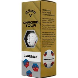 Chrome Tour Blue/Red TruTrack Golf Balls - 2024 Model