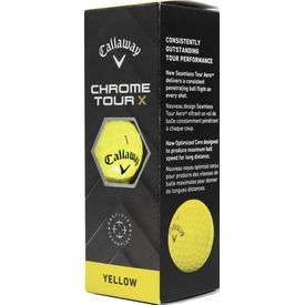 Chrome Tour X Yellow Golf Balls - 2024 Model