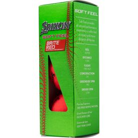 Soft Feel 13 Brite Red Golf Balls