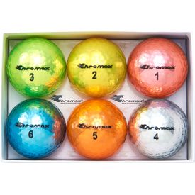 Metallic Mixed Color M5 Golf Balls - 6-Pack