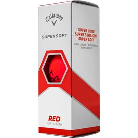 2023 Supersoft Matte Red Golf Balls