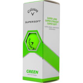 2023 Supersoft Matte Green Golf Balls