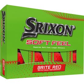 Soft Feel 13 Brite Red Golf Balls - Buy 3 DZ Get 1 DZ Free