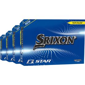 Q-Star 6 Yellow Golf Balls - Buy 3 DZ Get 1 DZ Free