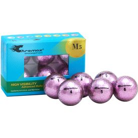 Metallic Purple M5 Golf Balls - 6-Pack