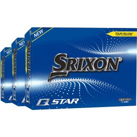 Q-Star 6 Yellow Golf Balls - Buy 2 DZ Get 1 Free