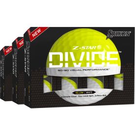 Z-Star 8 Divide White/Yellow Golf Balls - Buy 2 DZ Get 1 DZ Free
