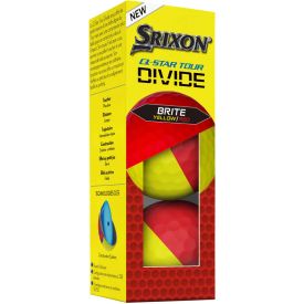 Q-Star Tour Divide 2 Yellow/Red Golf Balls - Buy 2 DZ Get 1 DZ Free