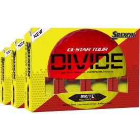 Q-Star Tour Divide 2 Yellow/Red Golf Balls - Buy 2 DZ Get 1 DZ Free