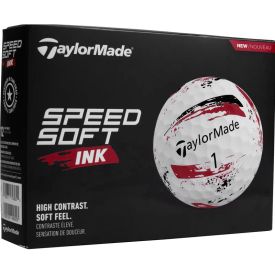 SpeedSoft Ink Red Golf Balls - 2024 Model