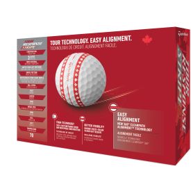 Tour Response Canada Stripe Golf Balls - Double Dozen