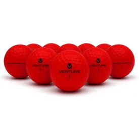 Soft Matte Red Logo Overrun Golf Balls