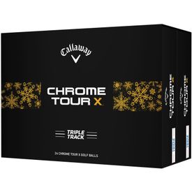 Chrome Tour X Triple Track Holiday Double Dozen Golf Balls