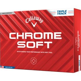 Chrome Soft Triple Track Holiday Double Dozen Golf Balls