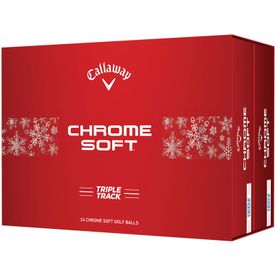 Chrome Soft Triple Track Holiday Double Dozen Golf Balls