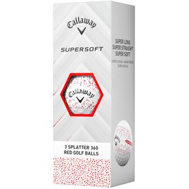 Supersoft Splatter Red Golf Balls - 2025 Model