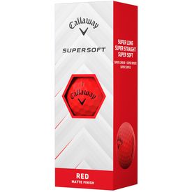 Supersoft Matte Red Golf Balls - 2025 Model