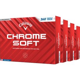 Chrome Soft 360 Triple Track Golf Balls - Buy 3 DZ Get 1 DZ Free