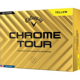 Chrome Tour Yellow Golf Balls - Buy 3 DZ Get 1 DZ Free