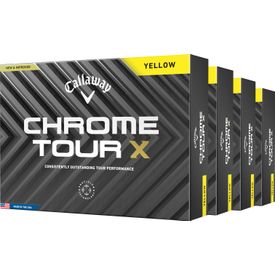 Chrome Tour X Yellow Golf Balls - Buy 3 DZ Get 1 DZ Free