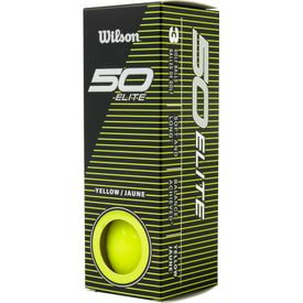 Fifty Elite Yellow Golf Balls