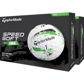 SpeedSoft Ink Green Golf Balls - Double Dozen