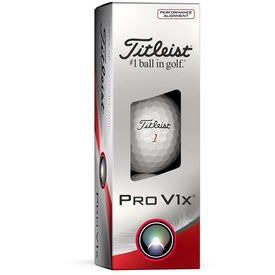 Prior Generation Pro V1x Performance Alignment Golf Balls - Red Ink
