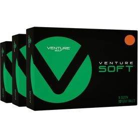 Soft Matte Orange Golf Balls - Buy 2 DZ Get 1 DZ Free