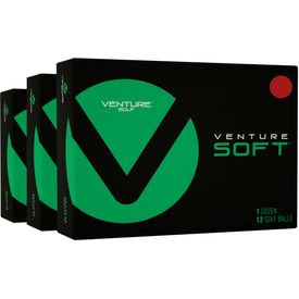 Soft Matte Red Golf Balls - Buy 2 DZ Get 1 DZ Free