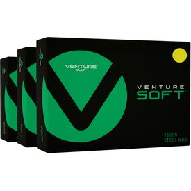 Soft Yellow Golf Balls - Buy 2 DZ Get 1 DZ Free