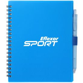 Recycled 5.5" x 7" Spiral Notebook w/ RPET Pen