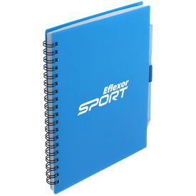 Recycled 5.5" x 7" Spiral Notebook w/ RPET Pen