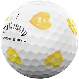 Chrome Soft Hearts TruVis Golf Balls - 2026 Model