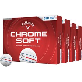 Chrome Soft 360 Triple Track Golf Balls - Buy 3 DZ Get 1 DZ Free - 2026 Model