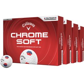 Chrome Soft TruTrack Golf Balls - Buy 3 DZ Get 1 DZ Free - 2026 Model