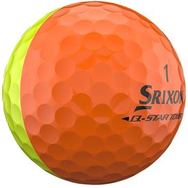 Q-Star Tour Divide 3 Yellow/Orange Golf Balls - 2026 Model