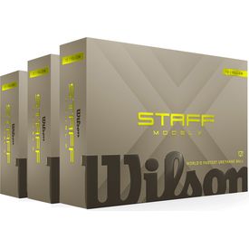 Staff Model X Yellow Golf Balls - Buy 2 DZ Get 1 DZ Free - 2026 Model