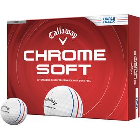 Chrome Soft Triple Track Logo Overrun Golf Balls - 2026 Model