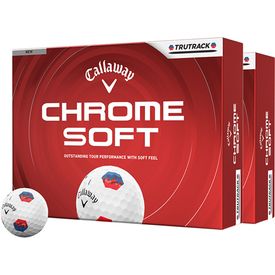 Chrome Soft TruTrack Golf Balls - Double Dozen