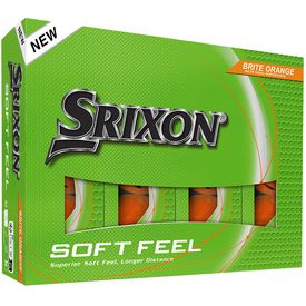 Soft Feel 14 Brite Orange Logo Overrun Golf Balls