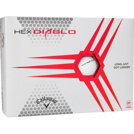 White HEX Diablo Play Yellow Golf Balls