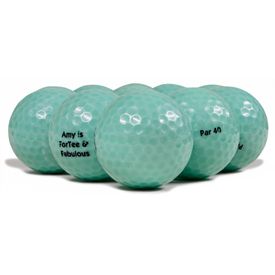 Colored Logo Overrun Golf Balls