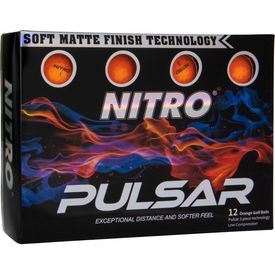 Pulsar Matte Finish Neon Orange Golf Balls