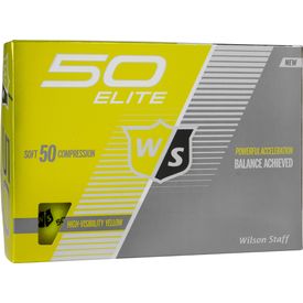 Fifty Elite Yellow Golf Balls