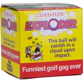 White World's Best Golf Joke Balls - Exploder