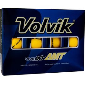 Vivid XT AMT Matte Yellow Golf Balls