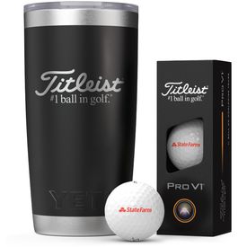 20oz Yeti Rambler Tumbler with 3-Ball Sleeve