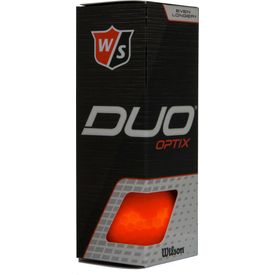 Duo Soft Optix Neon Orange Golf Balls