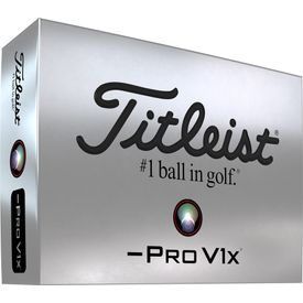 White Pro V1x Left Dash Custom Logo Golf Balls